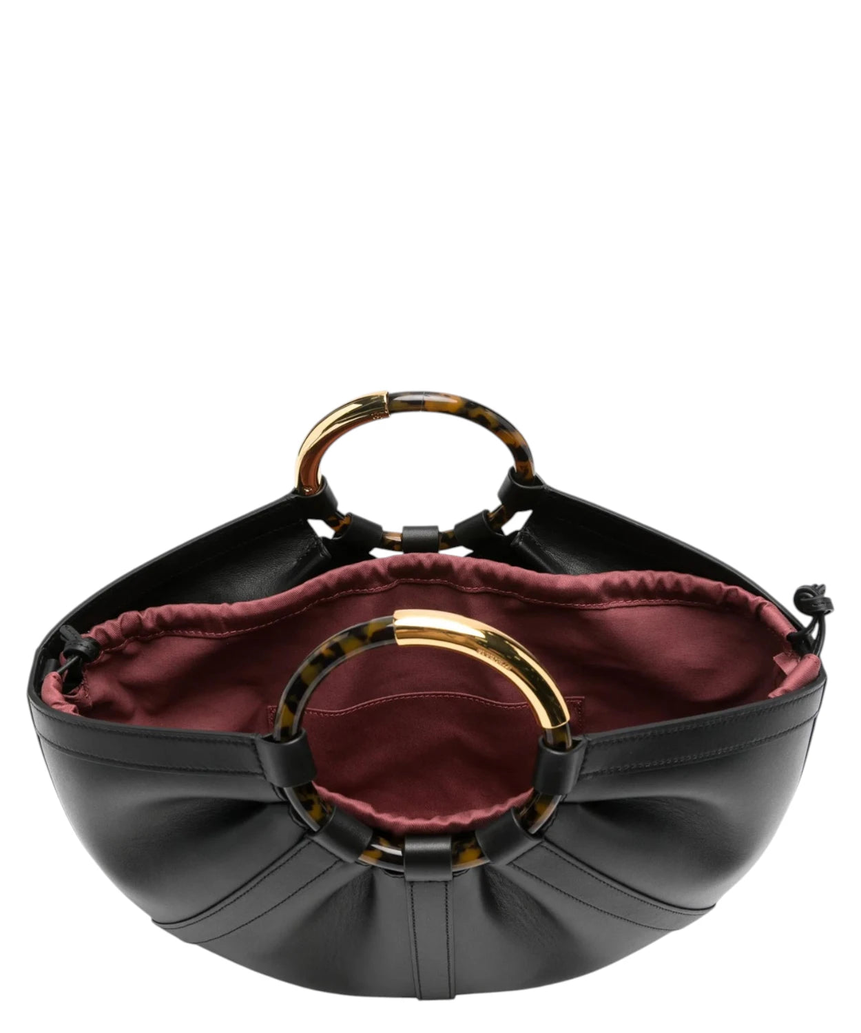 Borsa Coccinelle Shell Large con Manici Tartaruga in Pelle