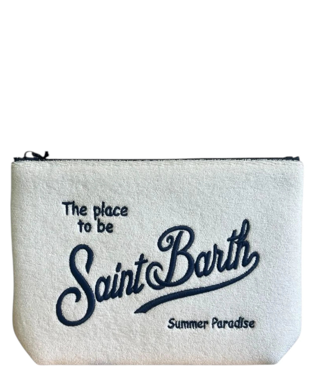 MC2 Saint Barth Aline Terry Cloth Clutch with Logo