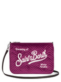 Pochette Parisienne sherpa in velluto trapuntato-Mc2 Saint Barth-Pochette-Vittorio Citro Boutique