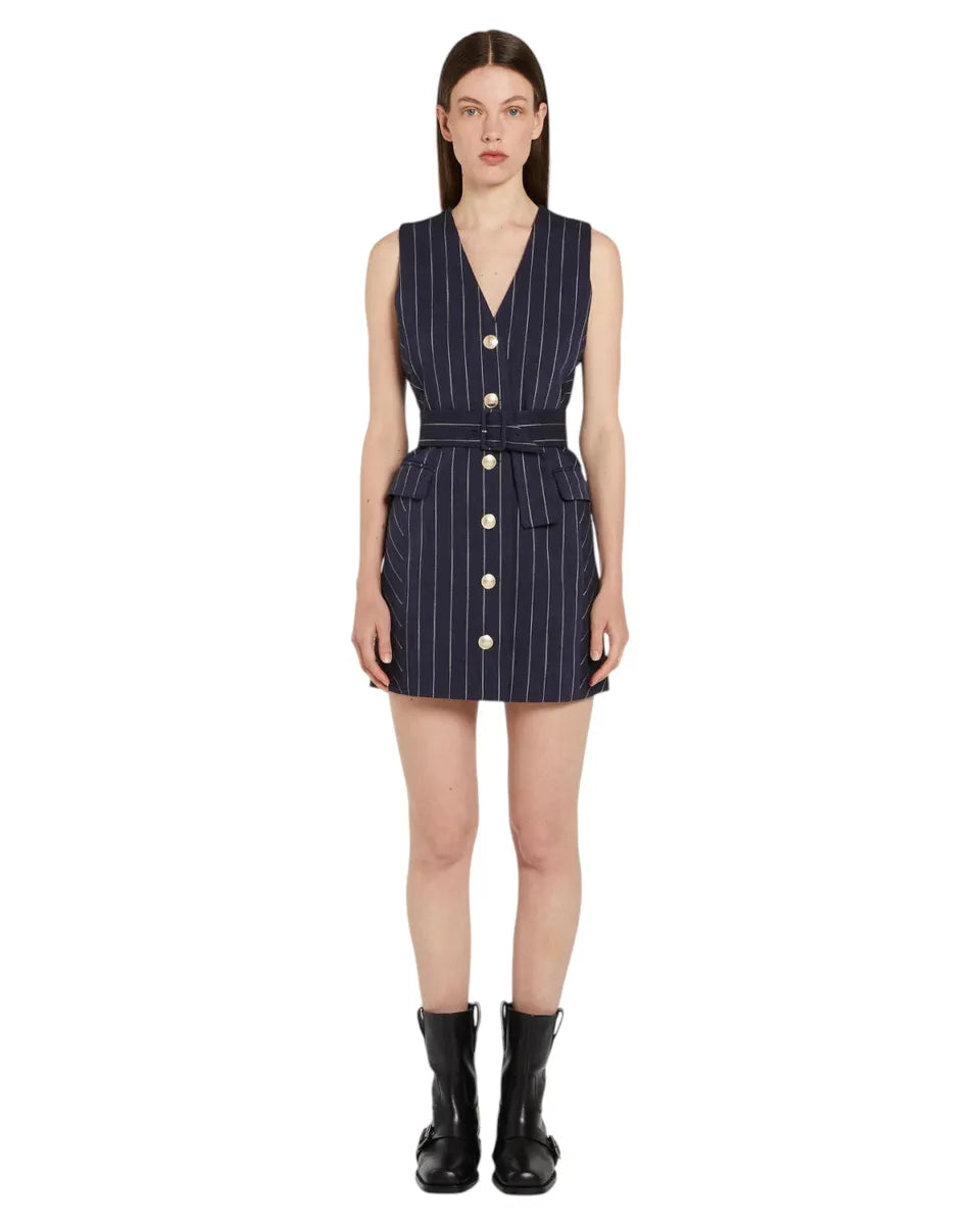 Abito Smanicato in Tela Natté Stretch-Marella-Abiti-Vittorio Citro Boutique