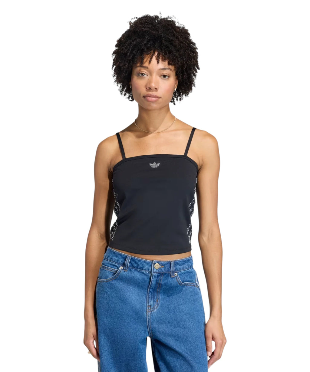 Adidas tube top with pearls and sequins