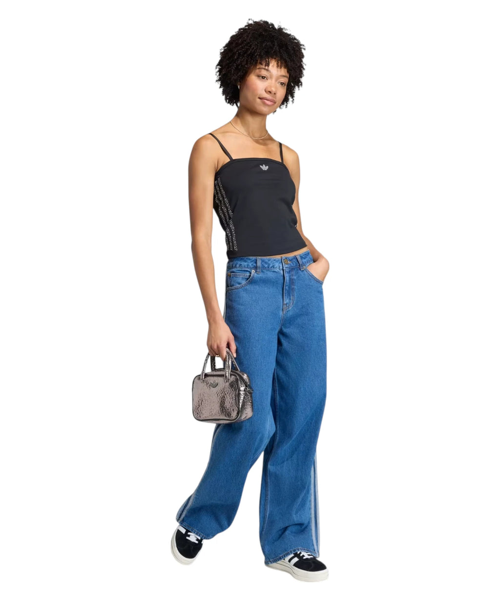Adidas tube top with pearls and sequins