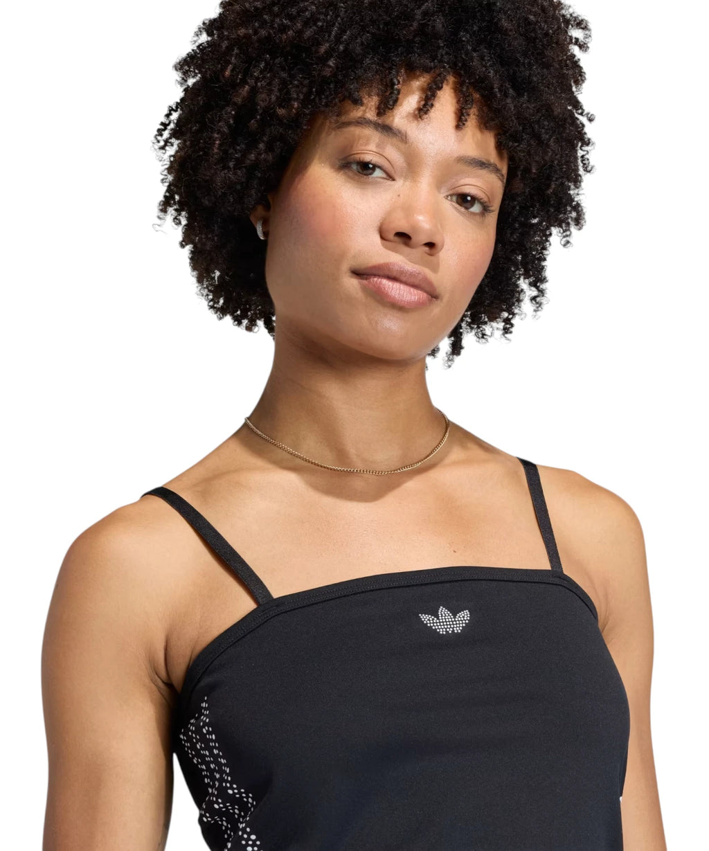 Adidas tube top with pearls and sequins