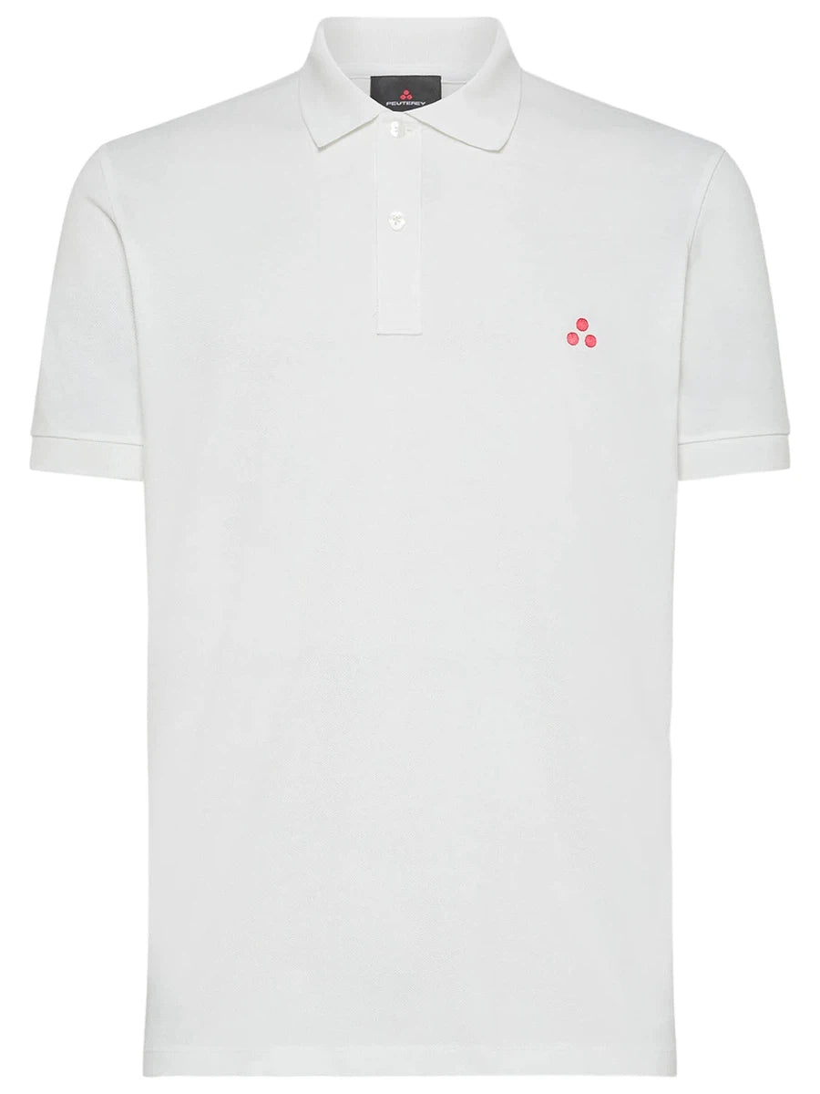 Polo Classica in Cotone Piquet con Ricamo Logo-Peuterey-Polo-Vittorio Citro Boutique