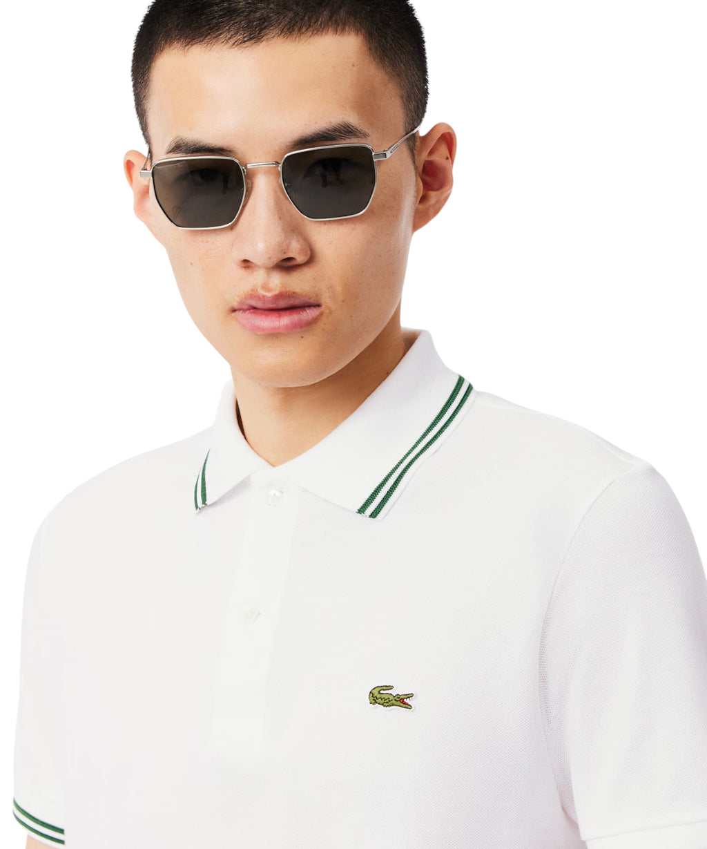 Lacoste L.12.12 Petit Piqué Polo Shirt with Contrast Collar