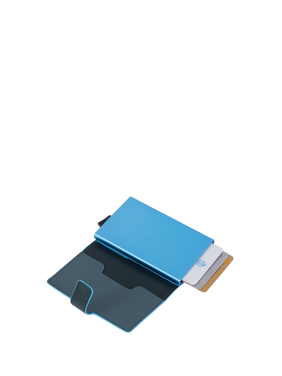 Metal credit card holder case-Piquadro-Portafogli-Vittorio Citro Boutique