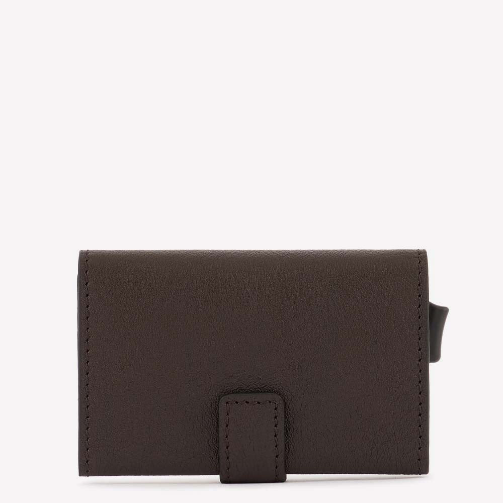 Porta carte di credito in metallo black square-Portafogli-Piquadro-Vittorio Citro Boutique
