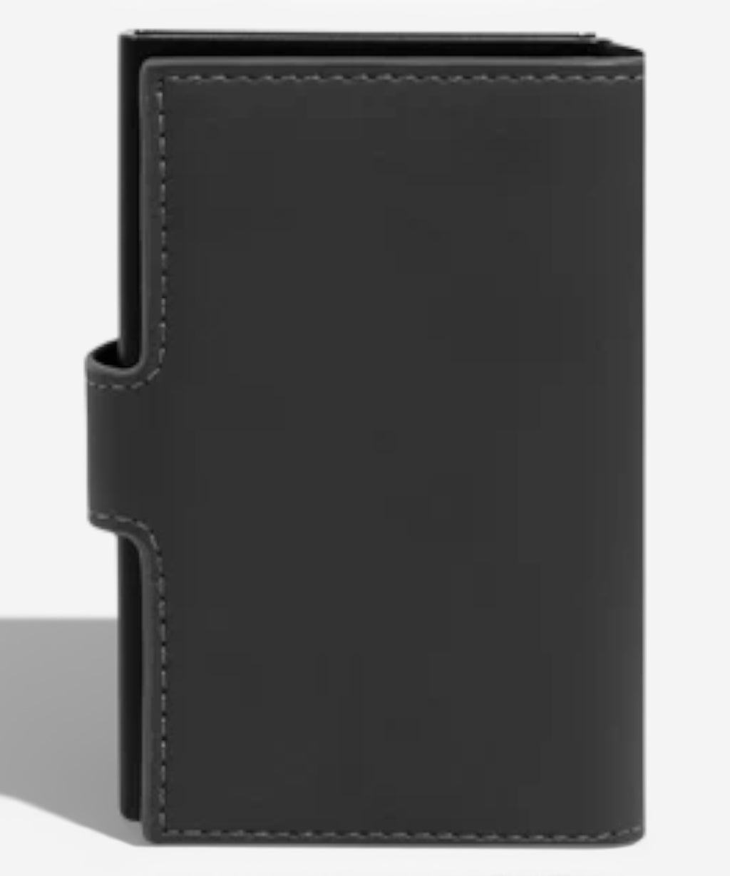 Piquadro Pop-Up Card Holder Metal and Fabric