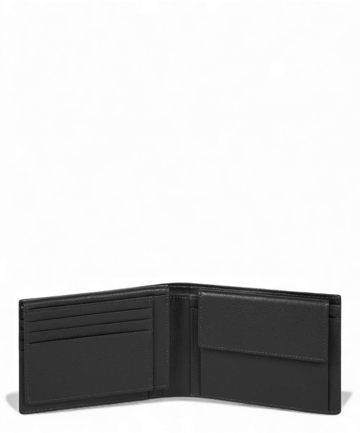 Portafoglio Uomo in Pelle e Tessuto con Porta Documenti