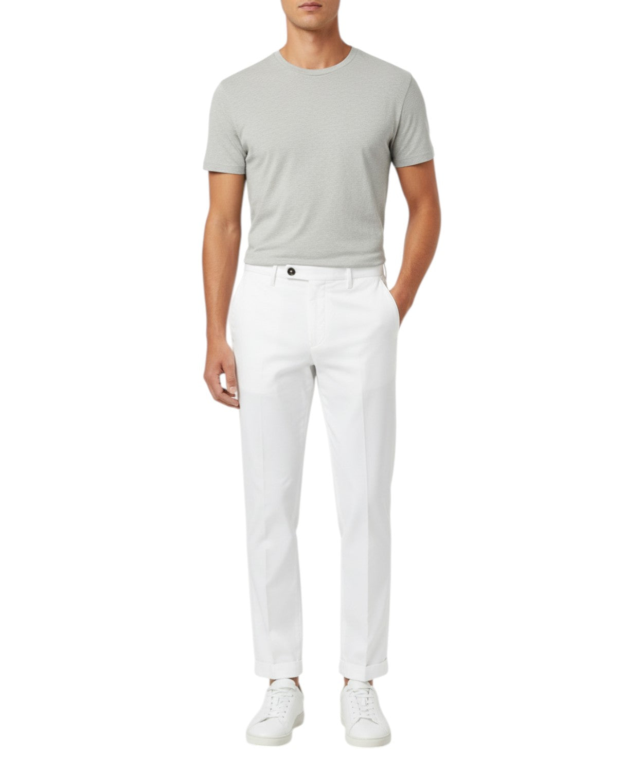 Michael Coal Brad Slim Fit Men's Trousers with American Pockets
