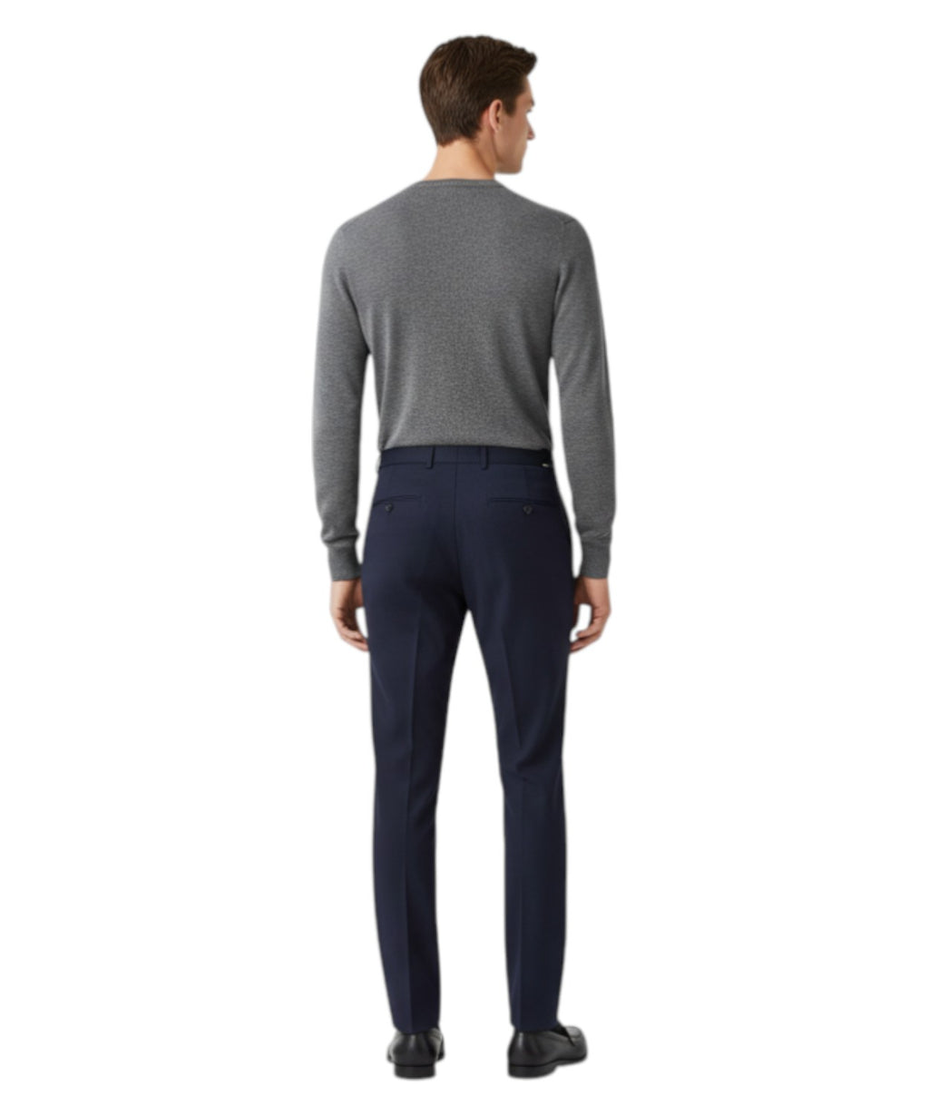 Be Able elegante herenbroek met gesp en centrale plooi