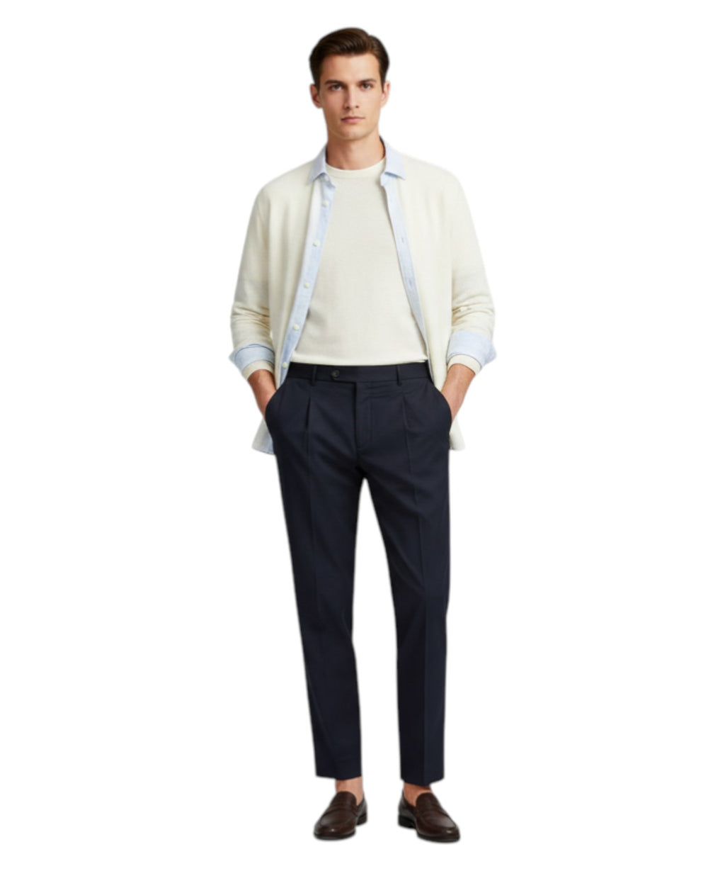 Elegante herenbroek Be Able Riccardo met plooien