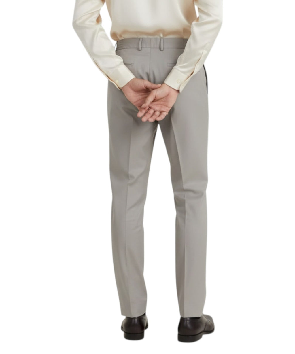 Men's Grey Double Pleat Be Able Sammy Trousers