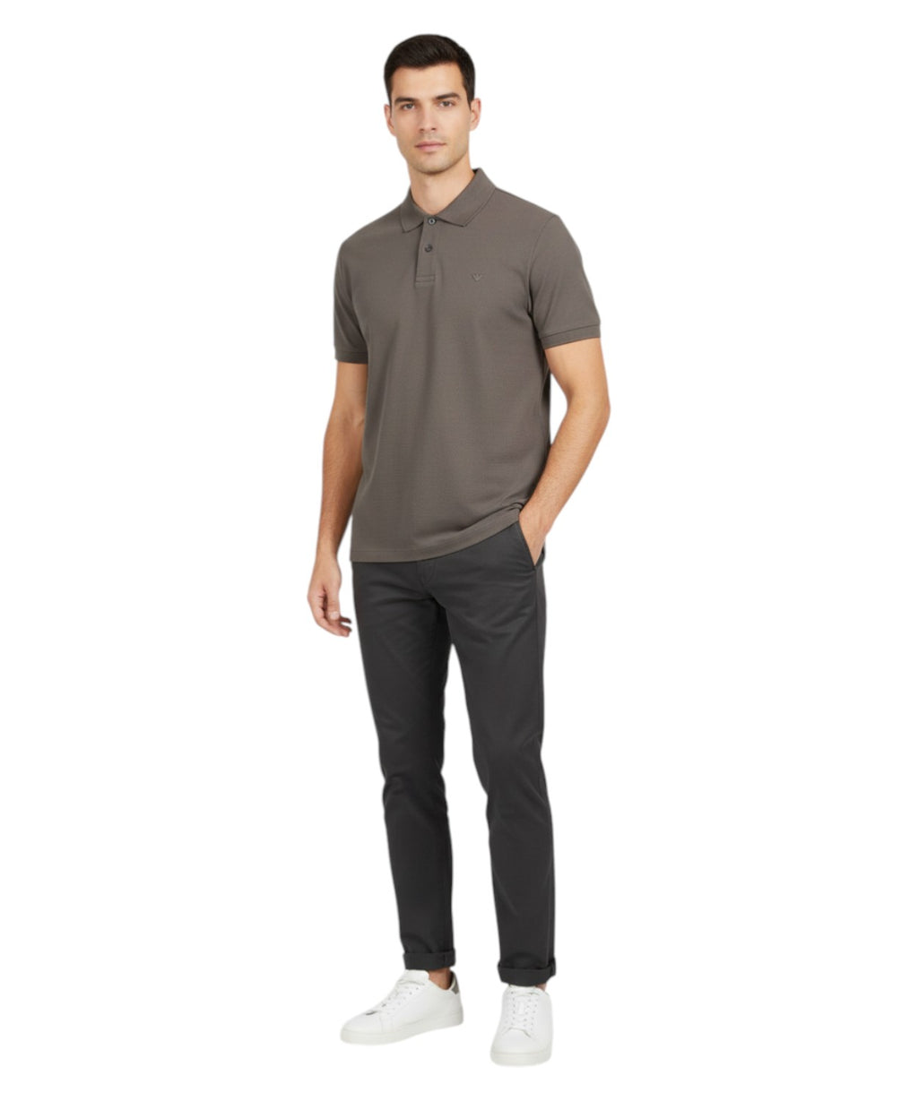 Pánské polo Emporio Armani z pleteniny