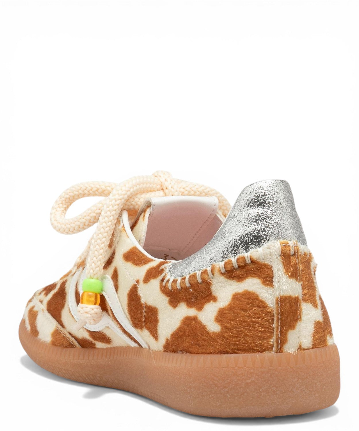 Retro polo sneaker with silver details and horse emblem