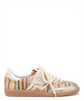 Multicolor boxy polo sneaker with rope laces