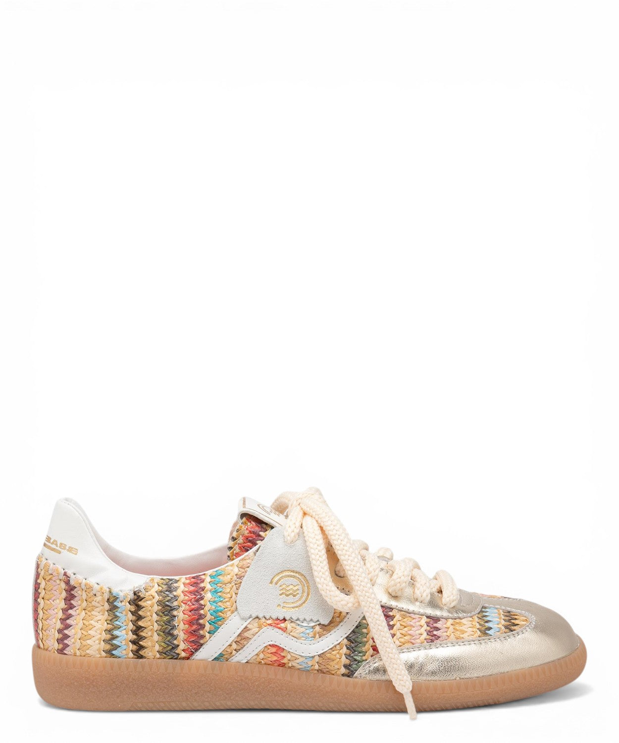 Multicolor boxy polo sneaker with rope laces
