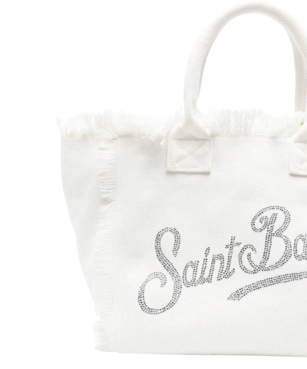 MC2 Saint Barth Vanity v plátně s logem a kamínky Strass