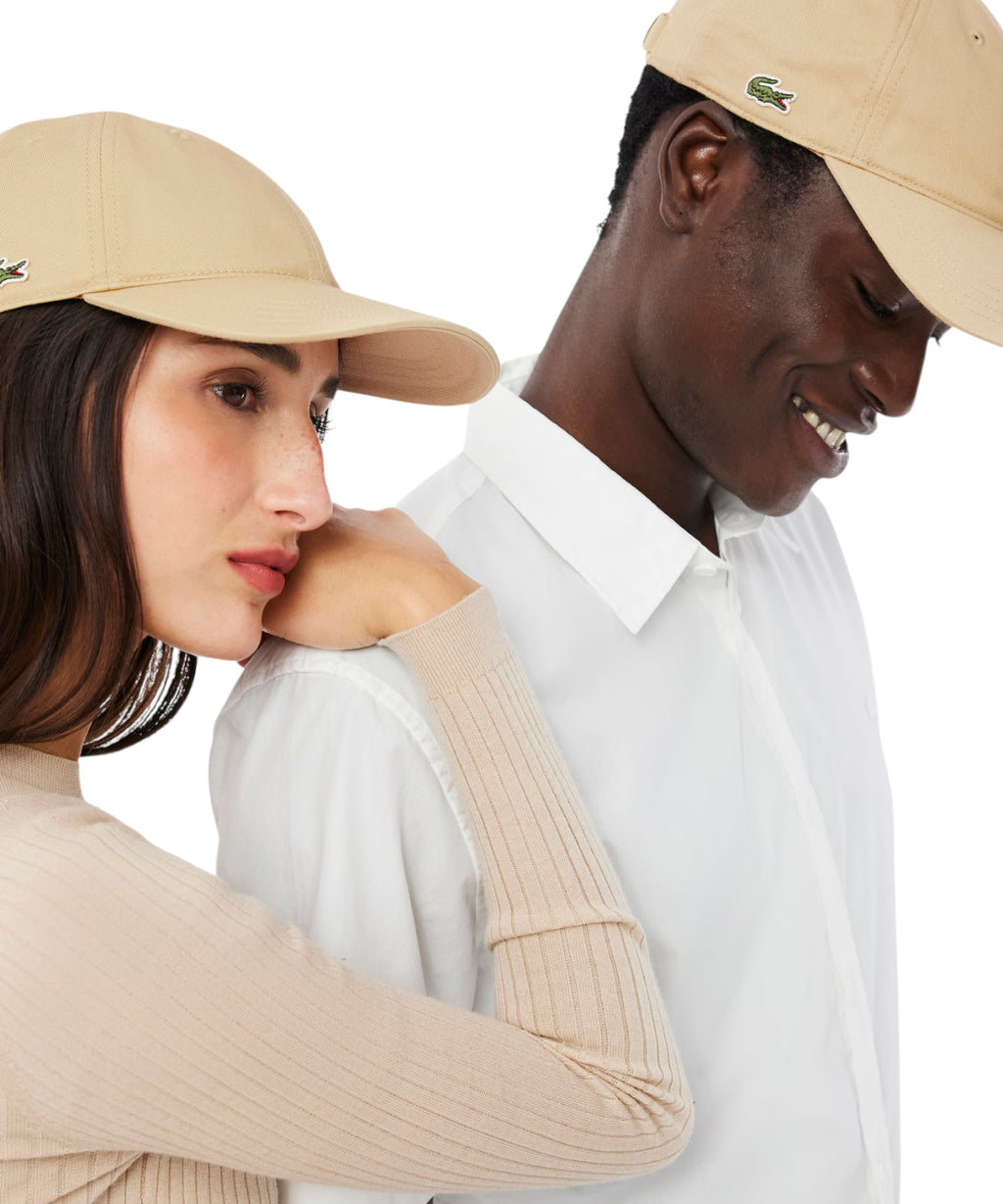 Lacoste bomuldskasket med broderet krokodille
