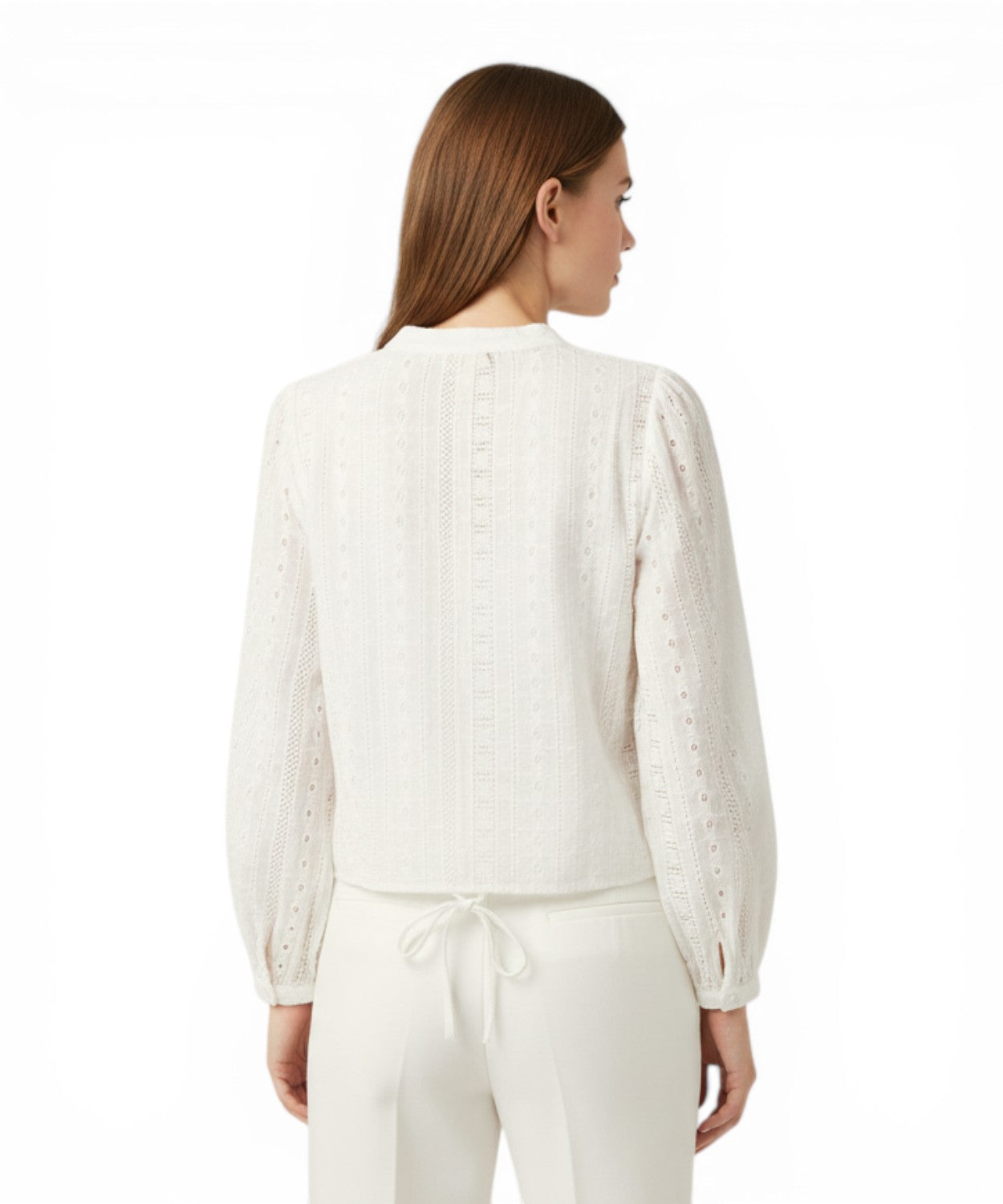 MC2 Saint Barth blouse in sangallo lace with ties
