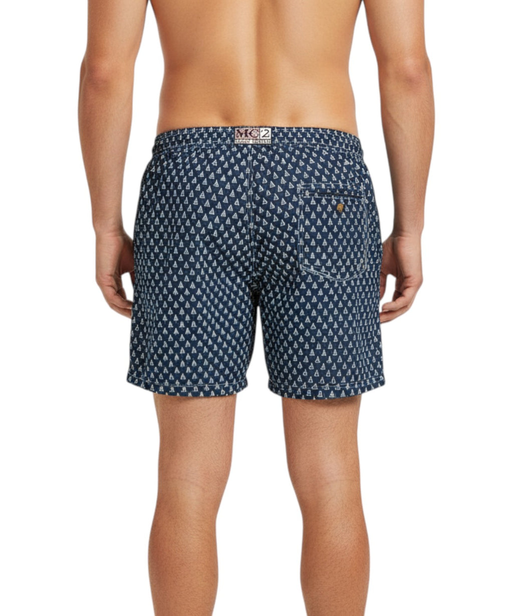 Men's MC2 Saint Barth Ultralight Swimsuit with Pattern