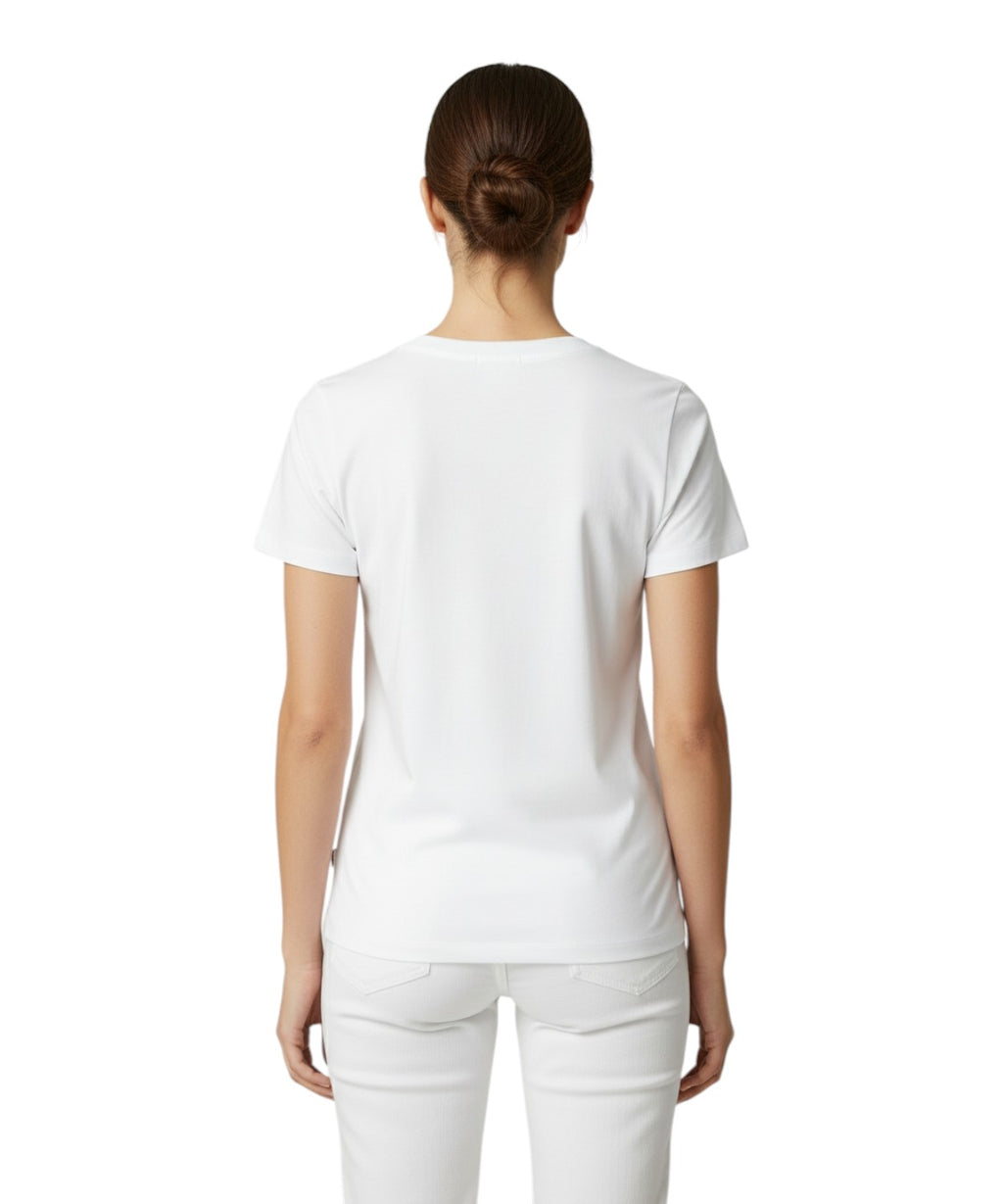 Emilie MC2 Saint Barth T-shirt with Embroidery