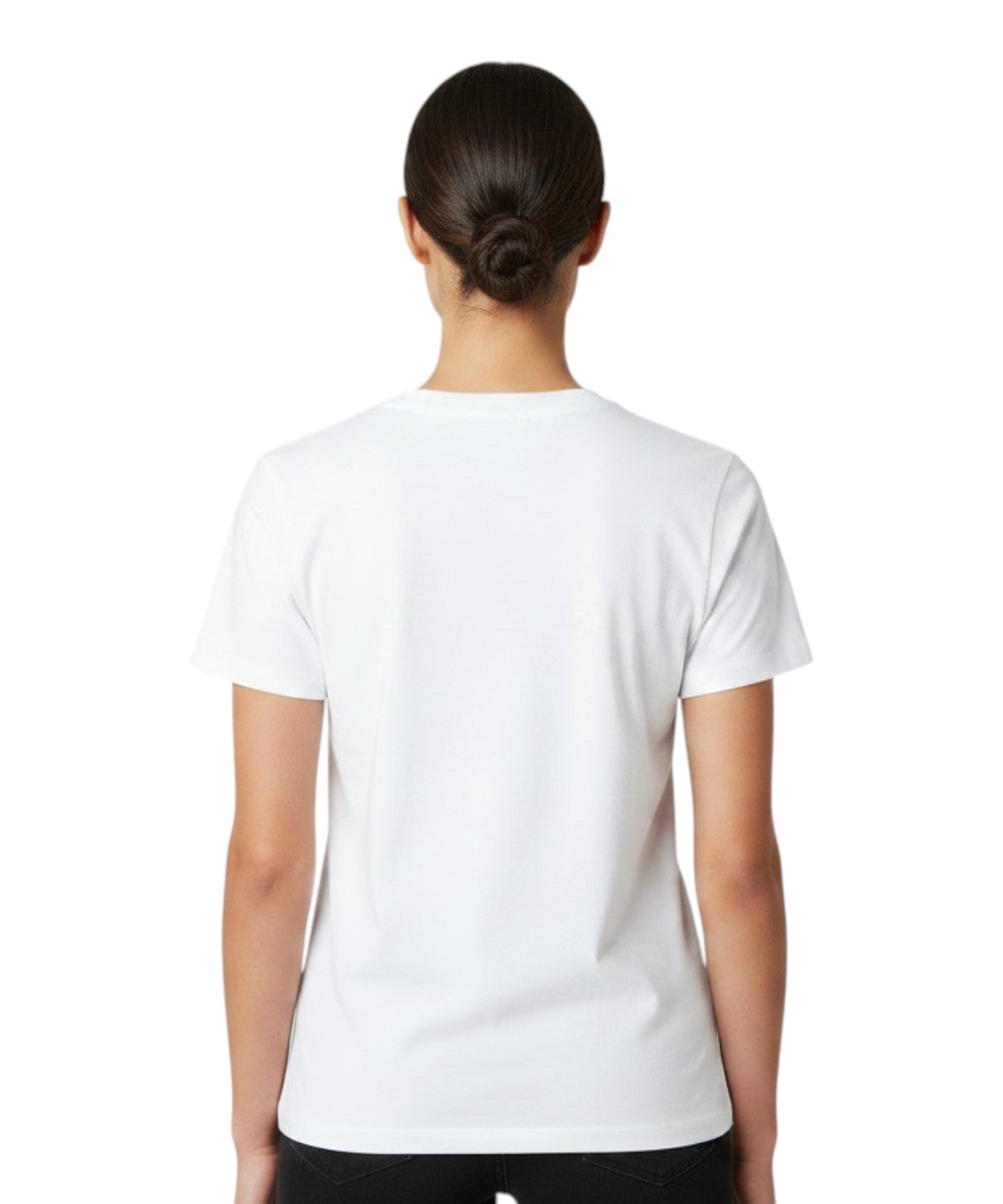 Camiseta Emilie MC2 Saint Barth con bordado y charm aplicado