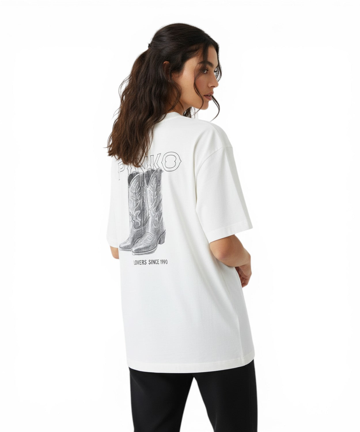 Pinko Carmagnola T-shirt with vintage Texas logo