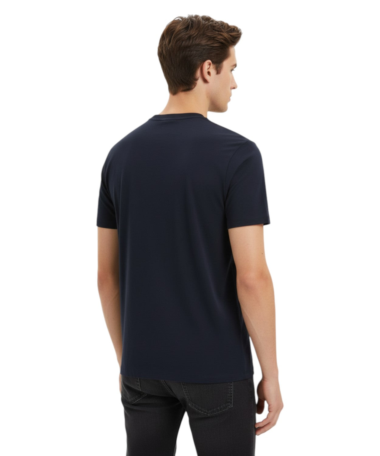 Men's Emporio Armani T-shirt in Modal Blend with Eagle