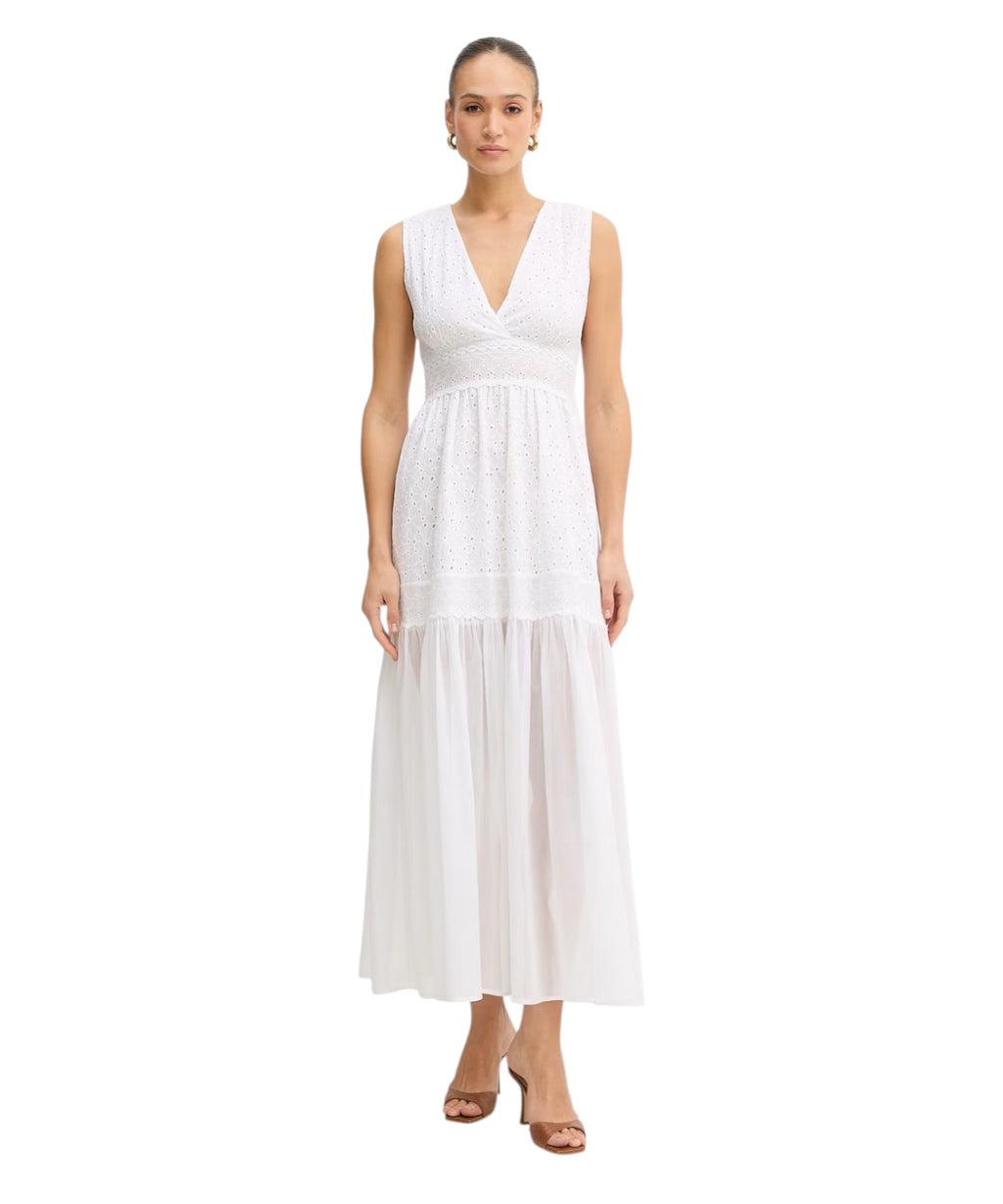 Lang kjole Twinset i Sangallo-blonde