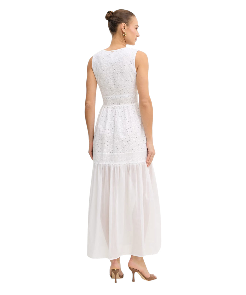 Lang kjole Twinset i Sangallo-blonde