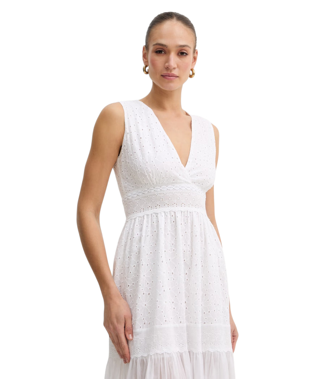 Lang kjole Twinset i Sangallo-blonde