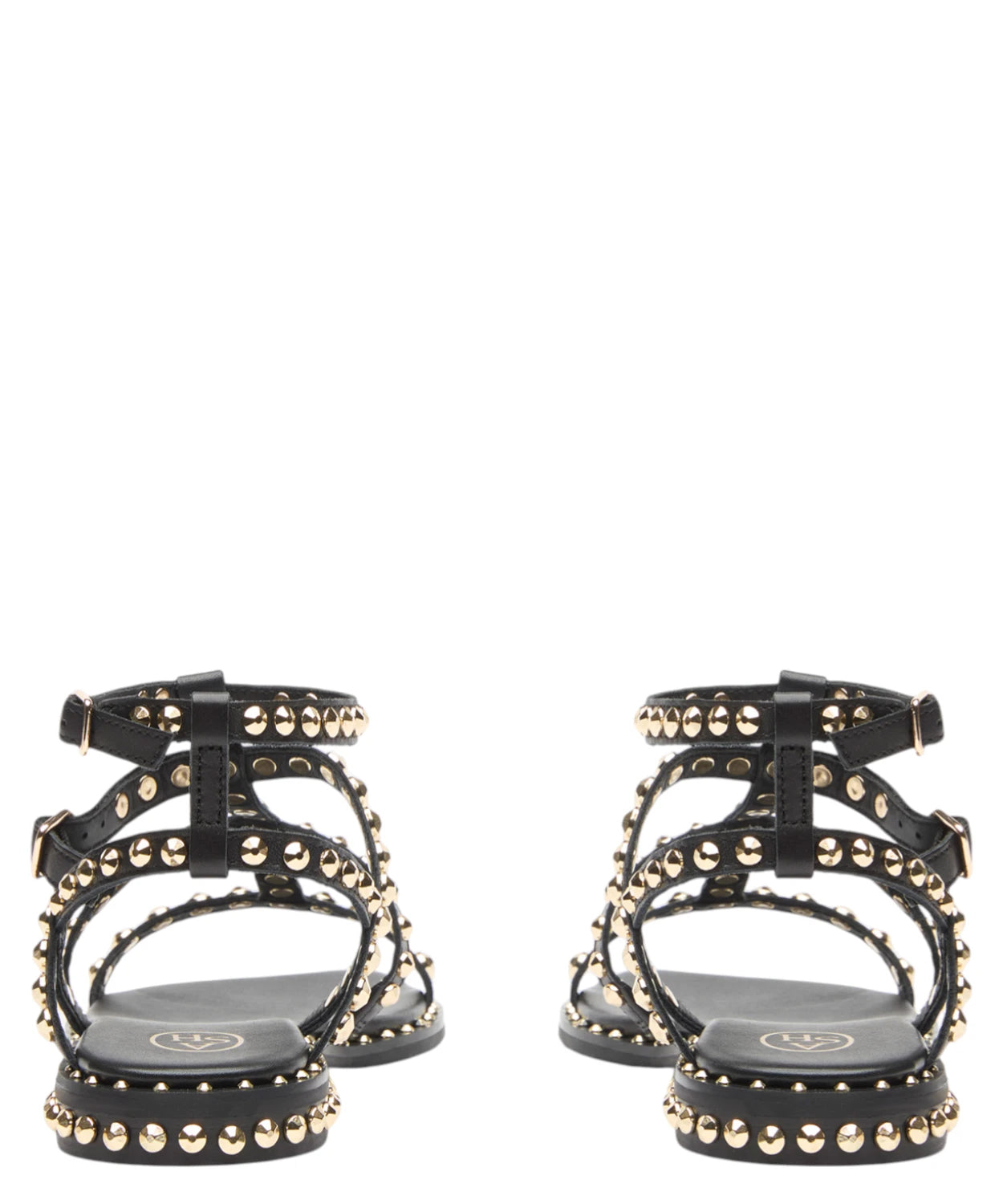 ASH Sandali Donna Pelle Bassi con Borchie