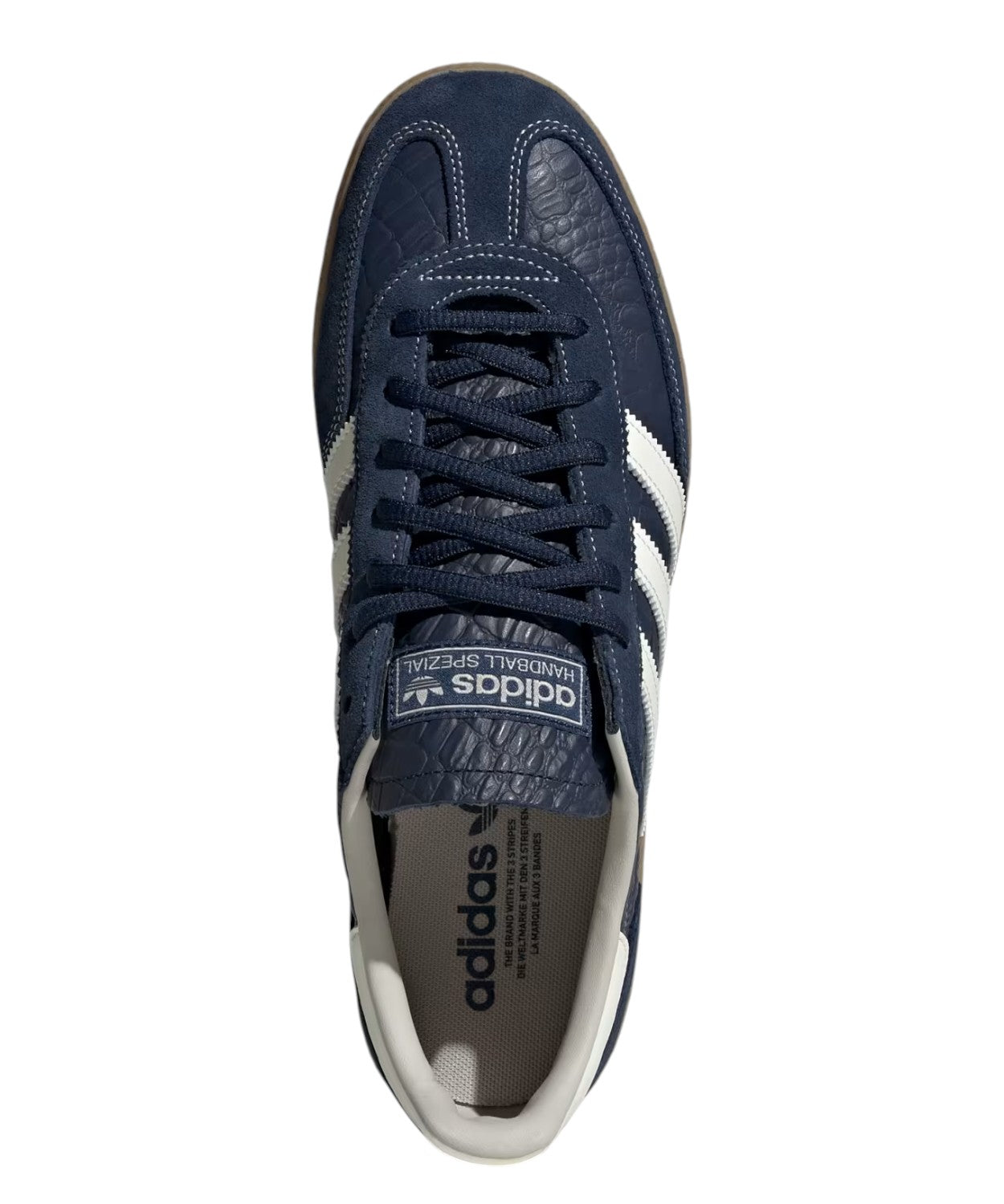 Sneakersy adidas Handball Spezial ze skóry z tłoczeniem krokodyla