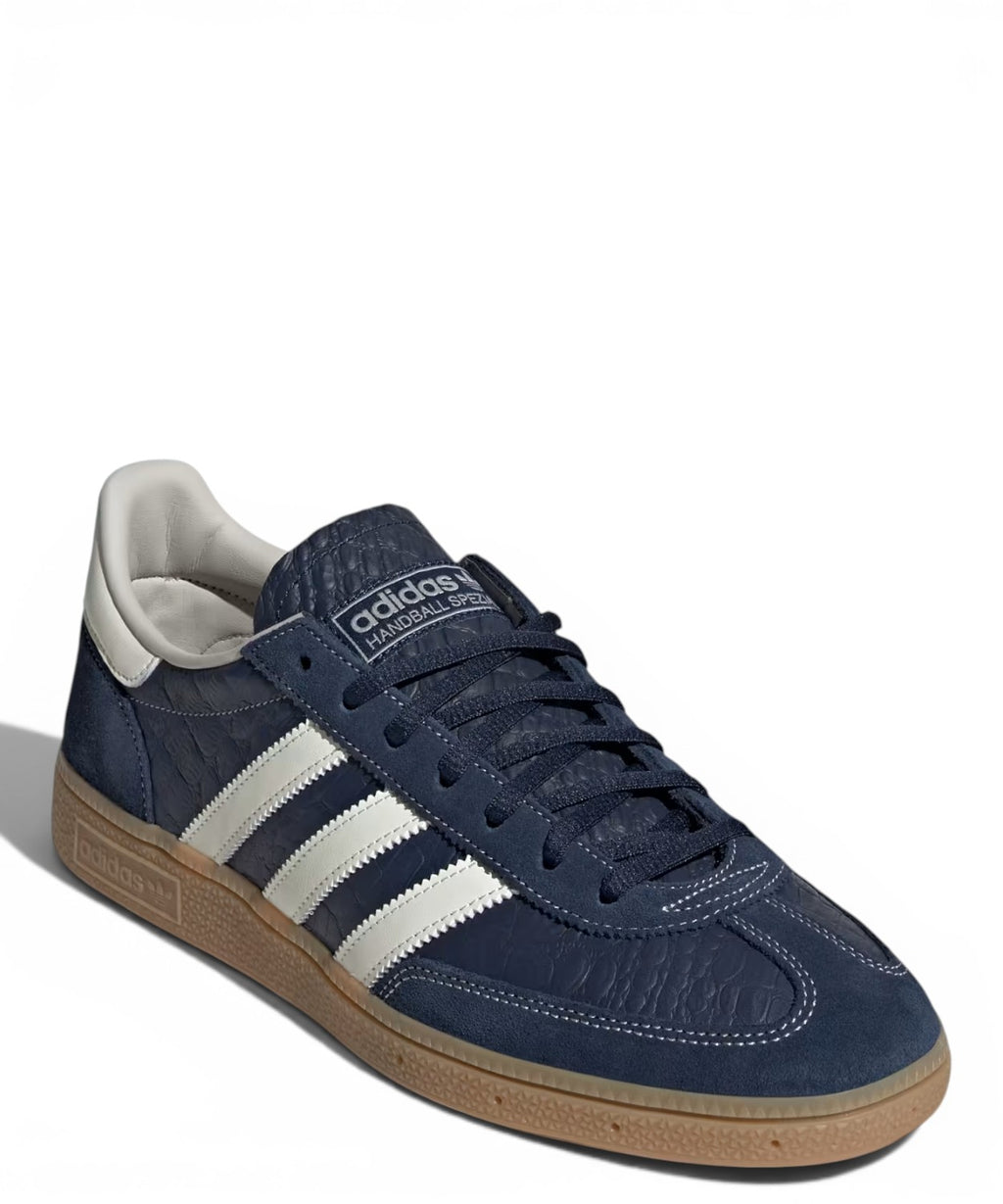 adidas Handball Spezial Sneakers in Crocodile-Embossed Leather