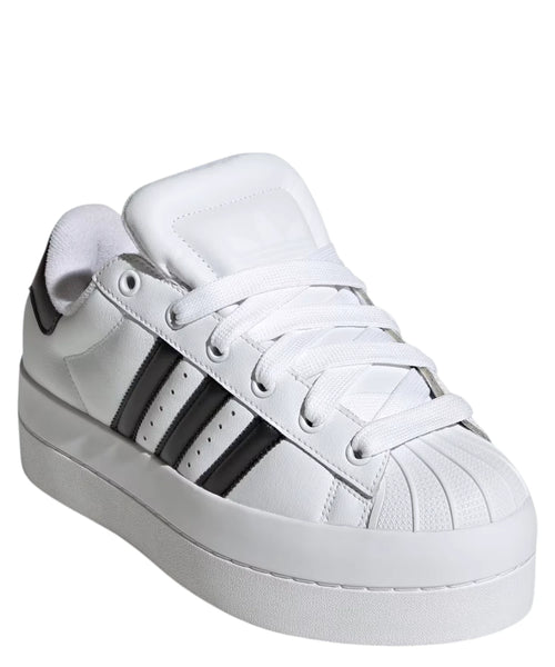 Adidas Superstar Stack dames sneakers van leer met plateauzool