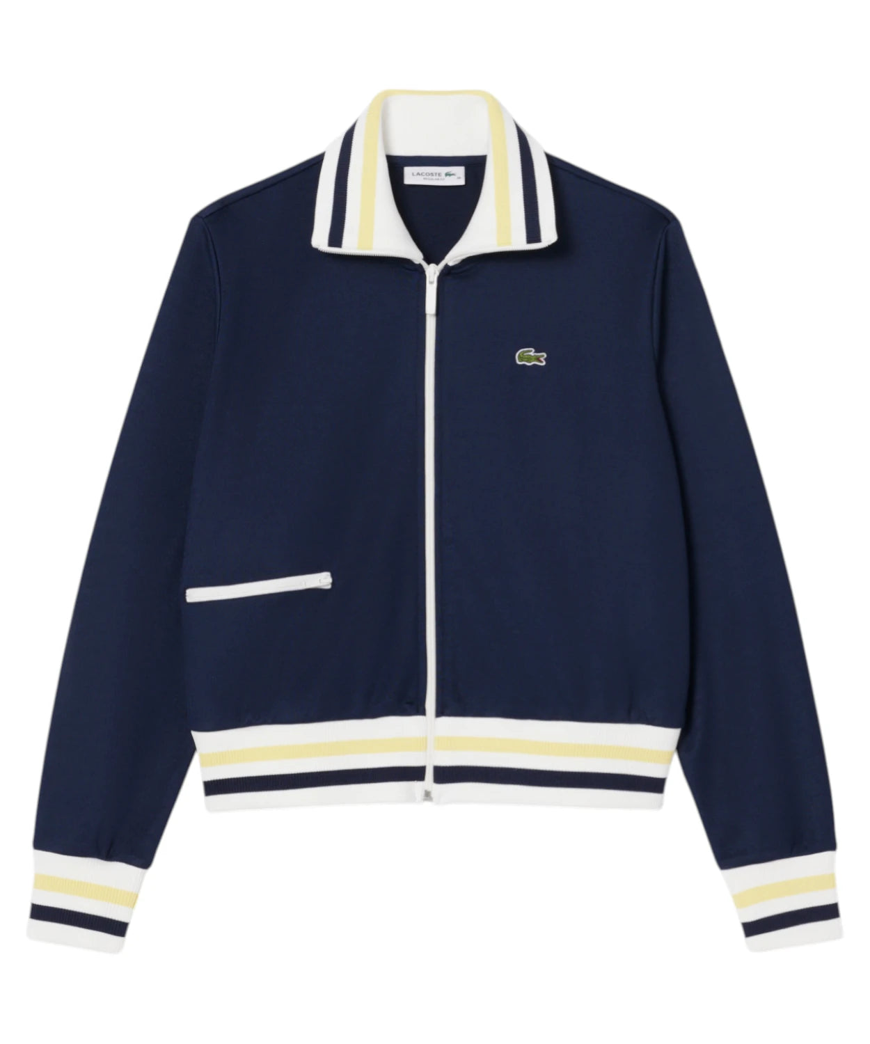 Felpa Lacoste Donna Zip in Cotone Organico Piqué
