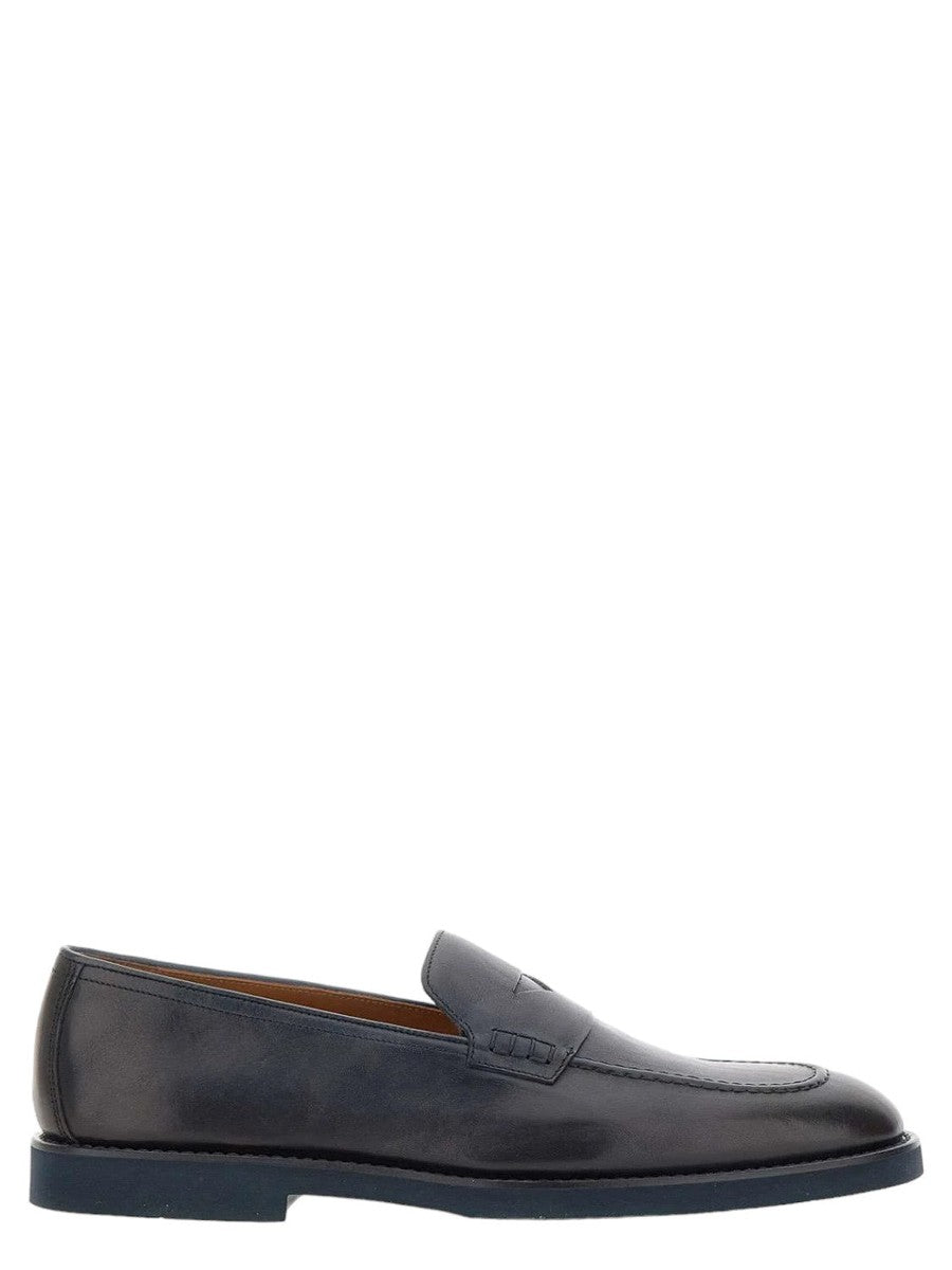 Mocassini Harley in Pelle Blu Notte-Doucal'S-Mocassini-Vittorio Citro Boutique