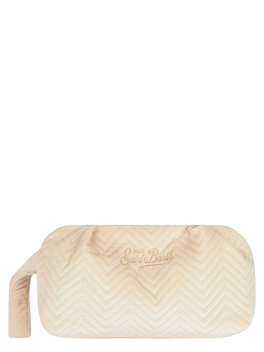 Pochette in velluto trapuntato-Mc2 Saint Barth-Pochette-Vittorio Citro Boutique