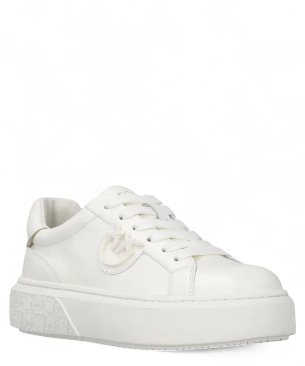 Sneakers Platform in Pelle con Logo Love Birds-Pinko-Sneakers-Vittorio Citro Boutique