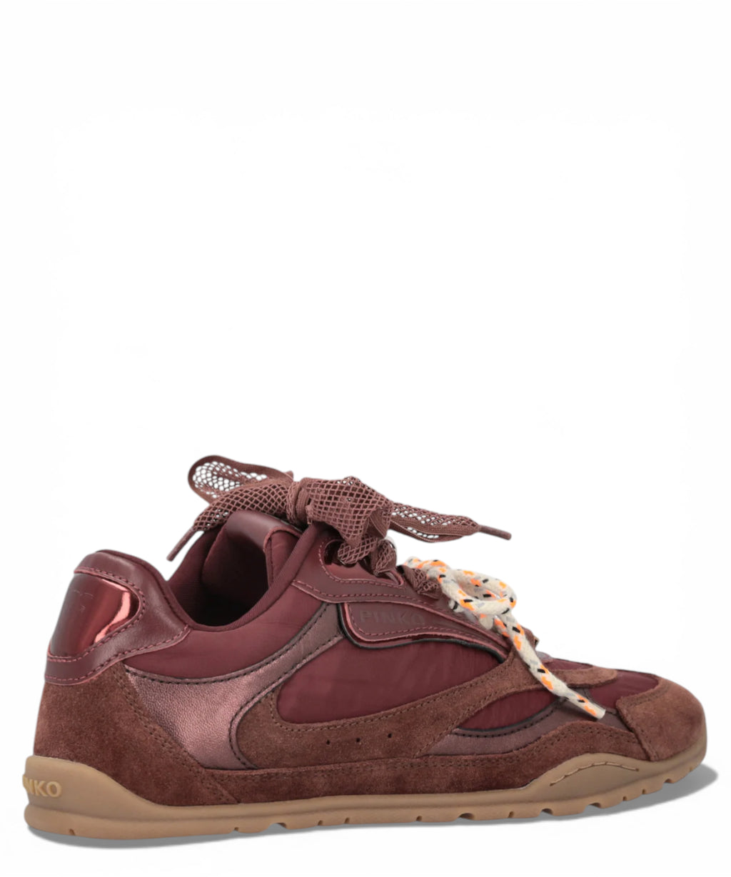 Pinko YULIA 01 sneakers with double laces and appliqués