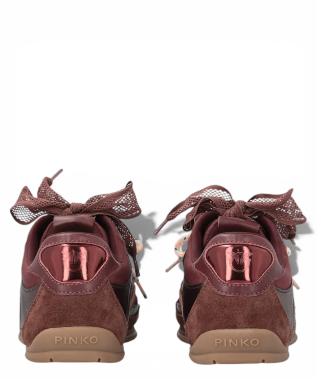 Pinko YULIA 01 sneakers with double laces and appliqués