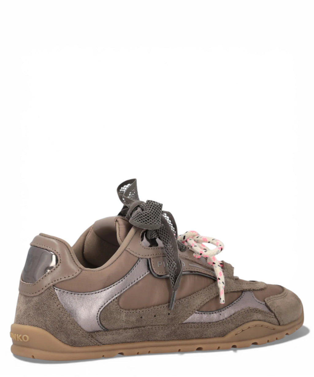 Pinko YULIA 01 sneakers with double laces and appliqués