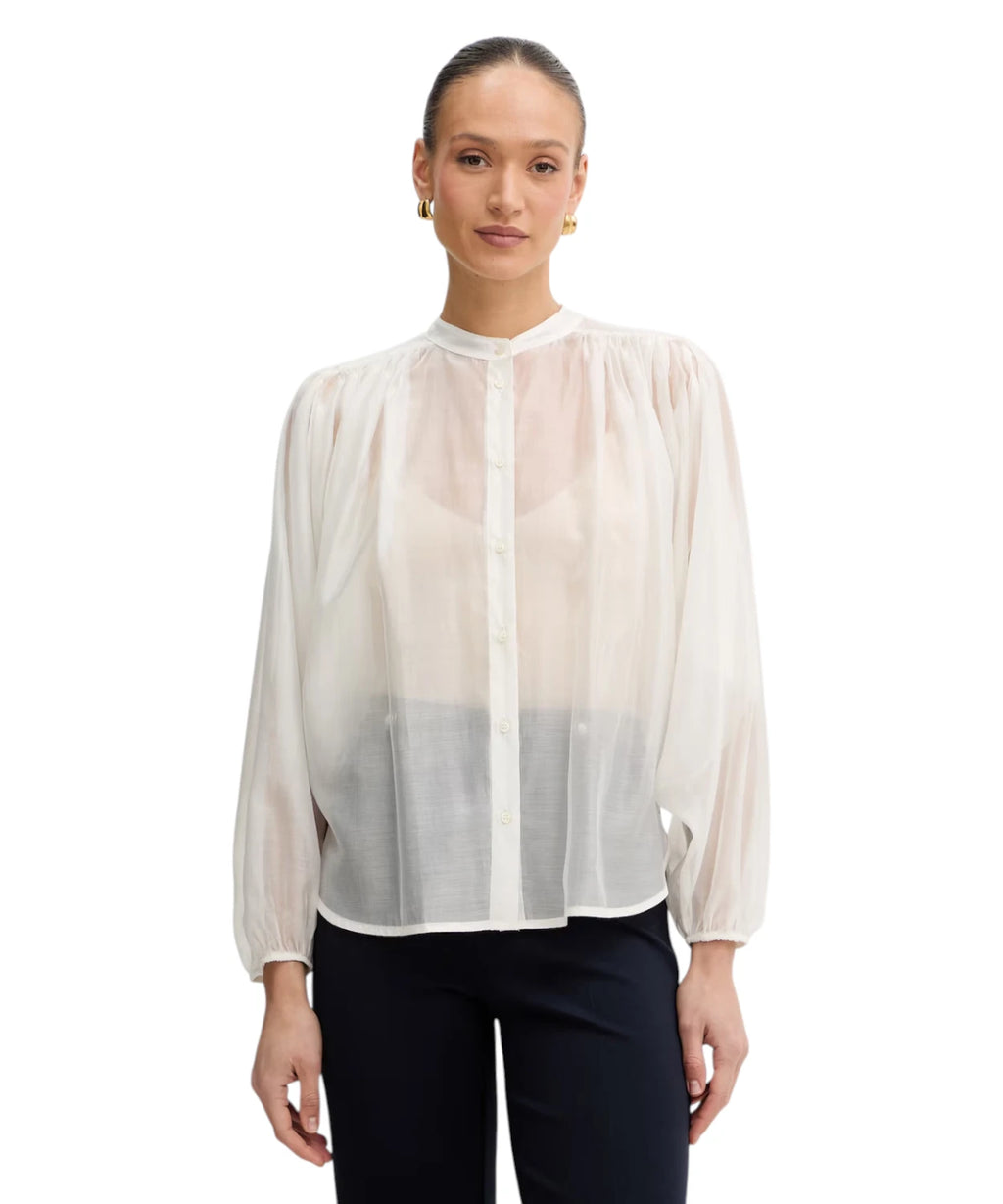 Camisa Twinset para mujer en lyocell transparente