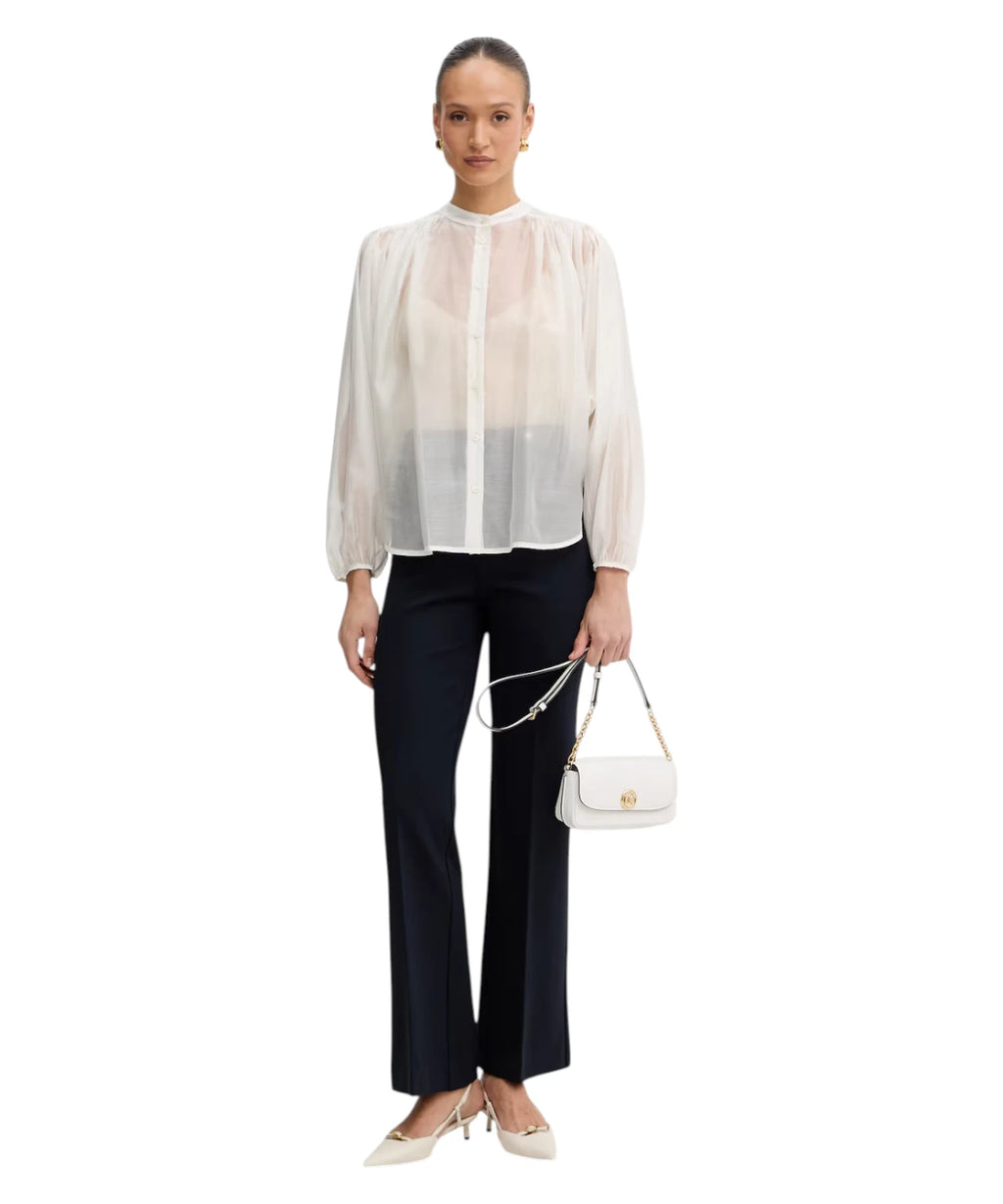 Camisa Twinset para mujer en lyocell transparente