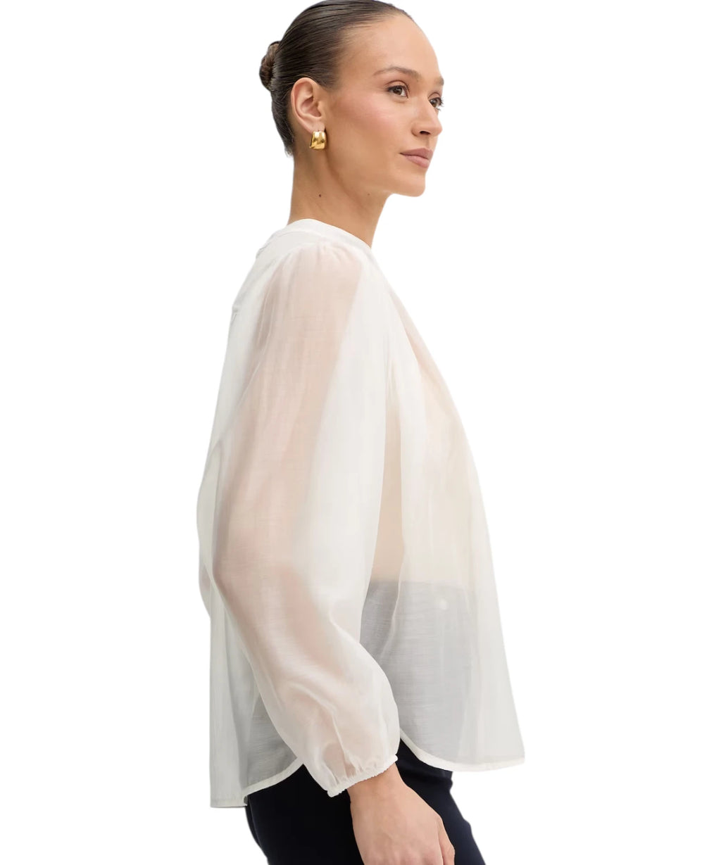 Camisa Twinset para mujer en lyocell transparente