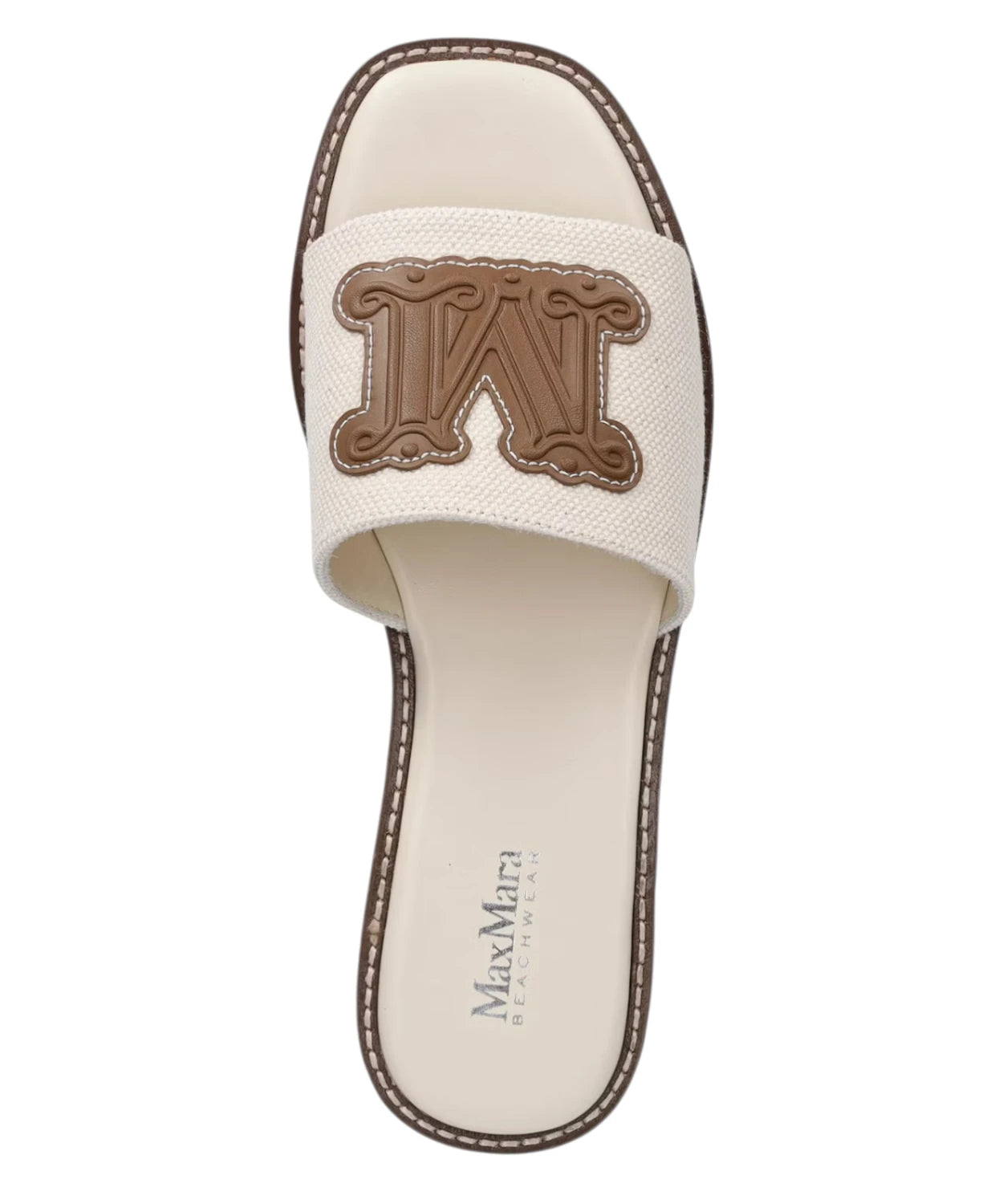 Kožené pantofle Slide Max Mara Beachwear CAUCASO