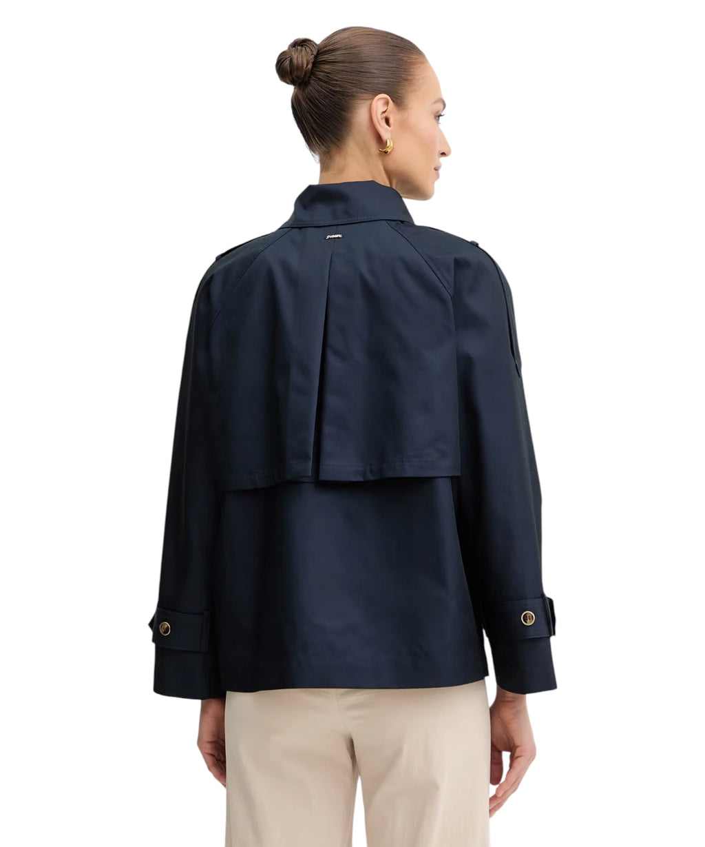 Trench corto Twinset para mujer en algodón elegante