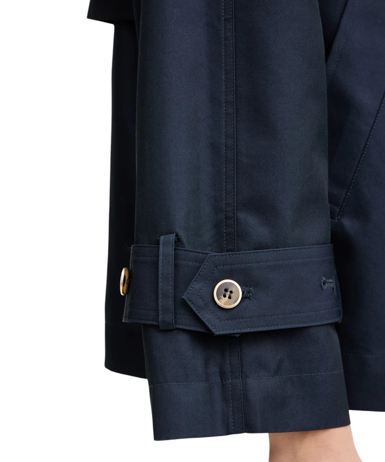 Trench corto Twinset para mujer en algodón elegante