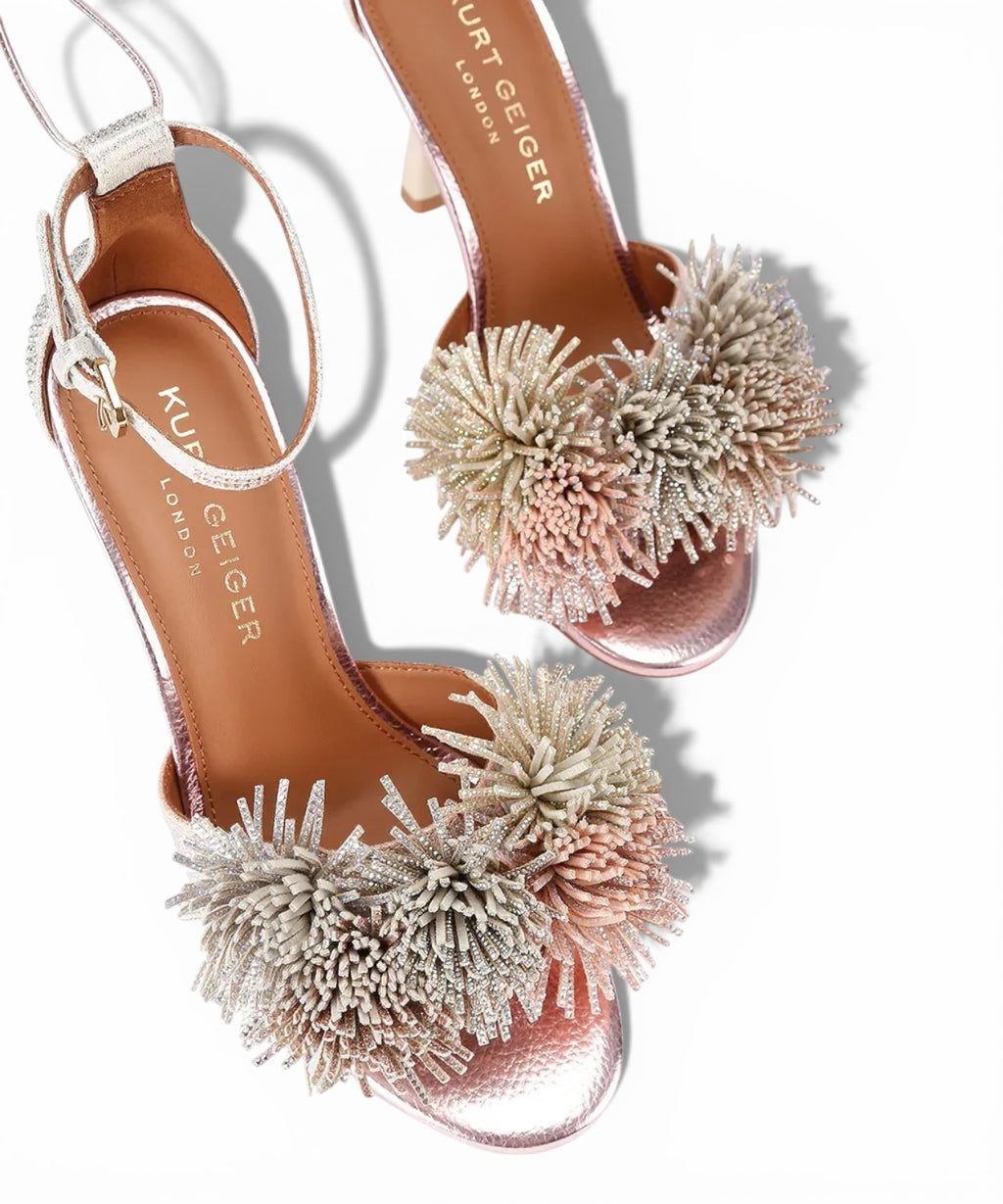 Kurt Geiger Pom Pom Stiletto Sandals